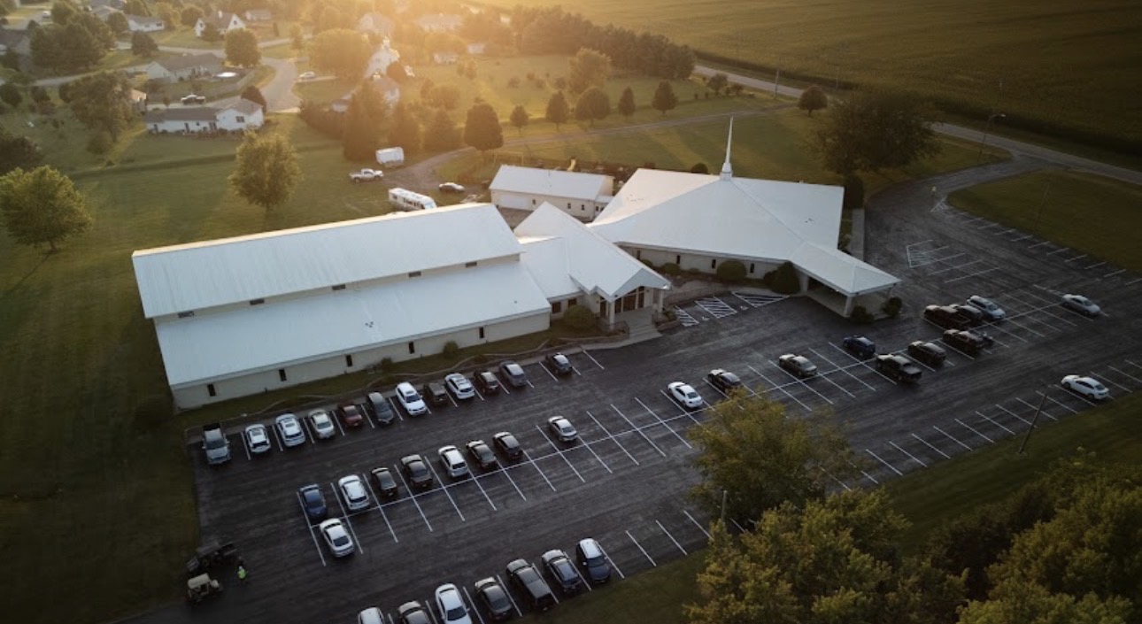 Aerial view of Calvary Lighthouse Church